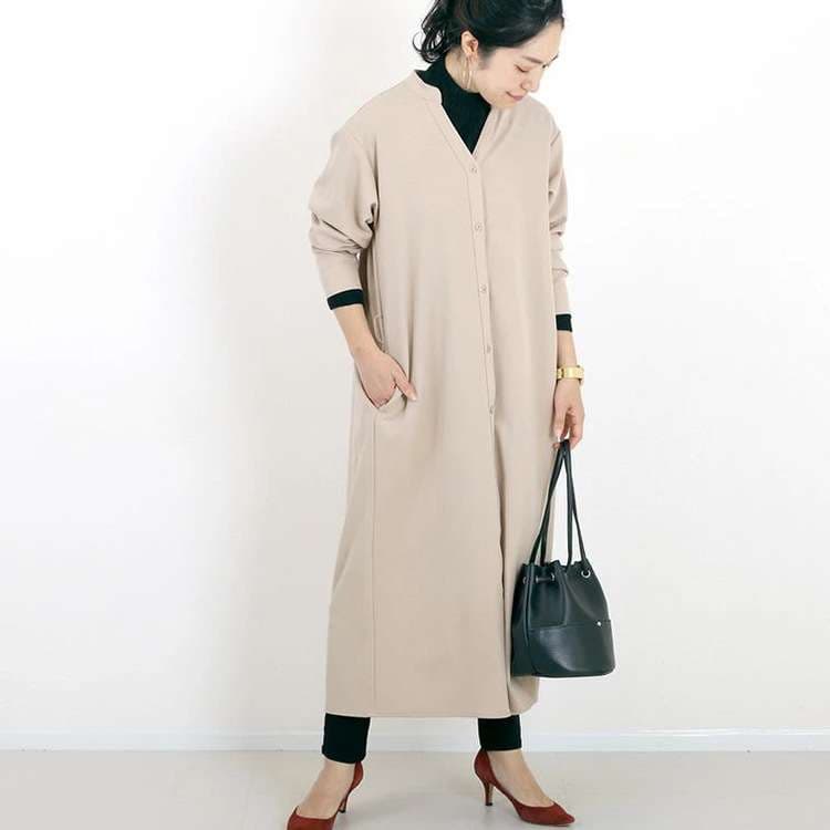 ロングワンピース ゆるシルエットロング羽織りカーディガン