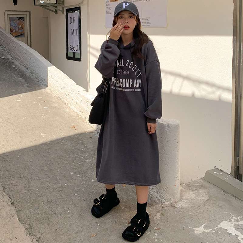 ロングワンピース ゆったりあったかラウンジワンピース