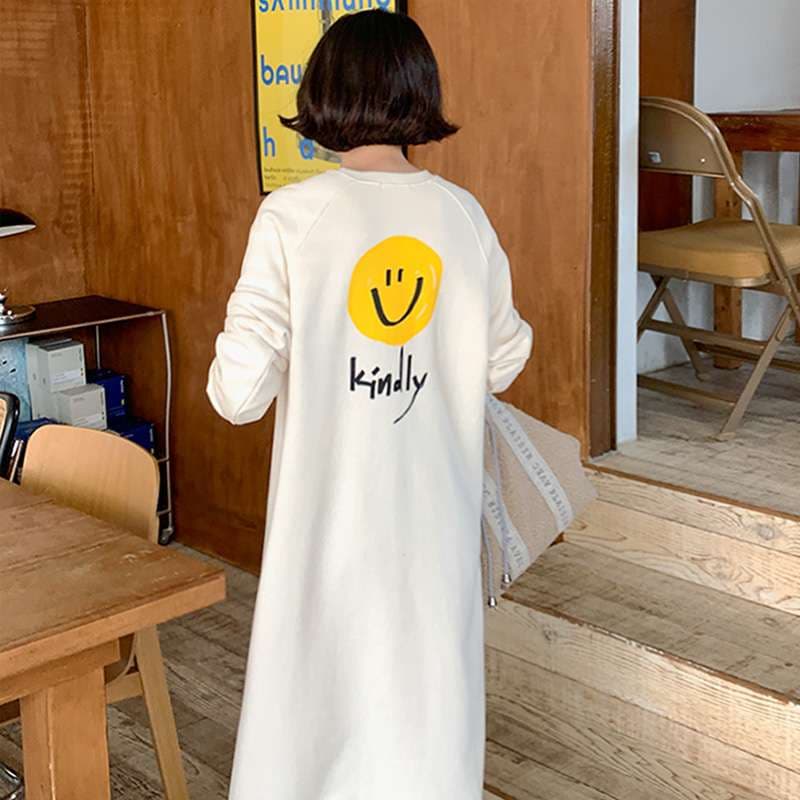 ロングワンピース ニコちゃんルームワンピース