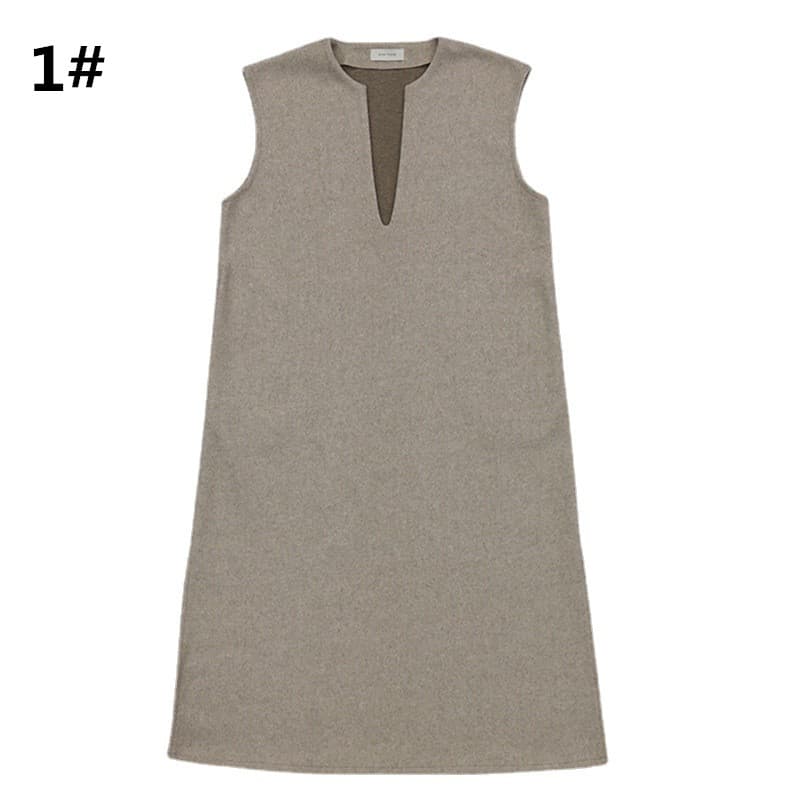 新作レディース ノースリーブ ロングワンピース ベスト