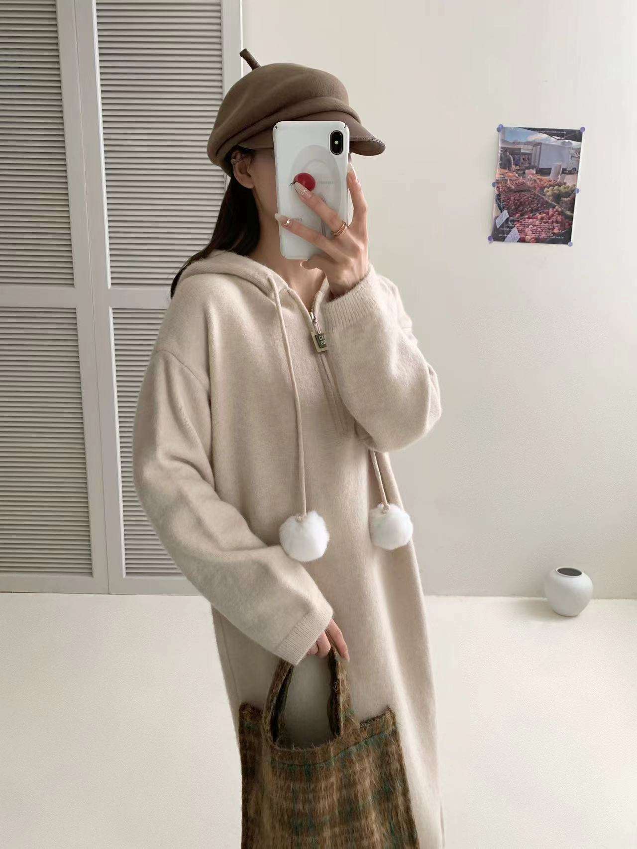 ロングワンピース 癒しの着心地 ふんわりロング丈ワンピース
