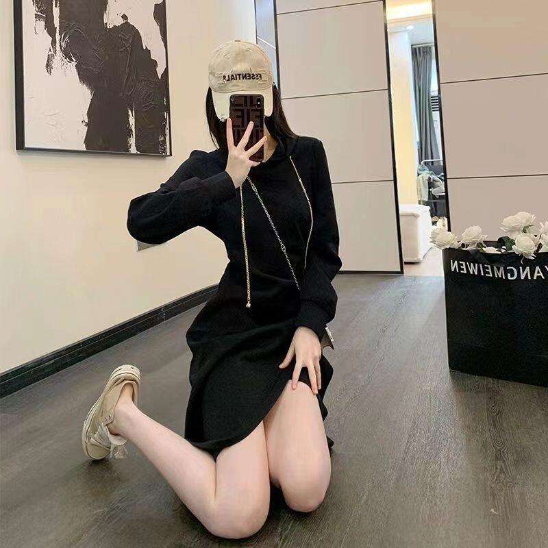 ロングワンピース シンプルラウンジワンピース