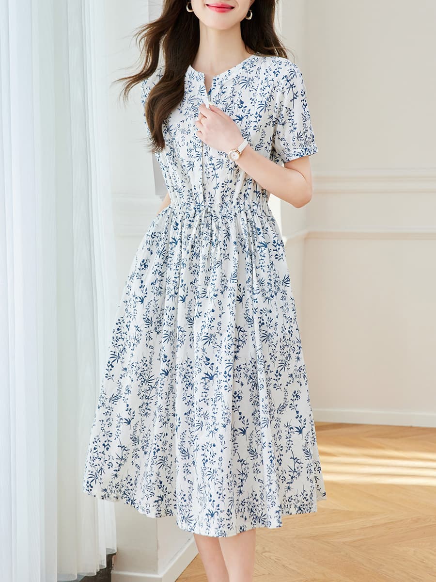 ロングワンピース レース 花模様レース仕立てロングワンピース