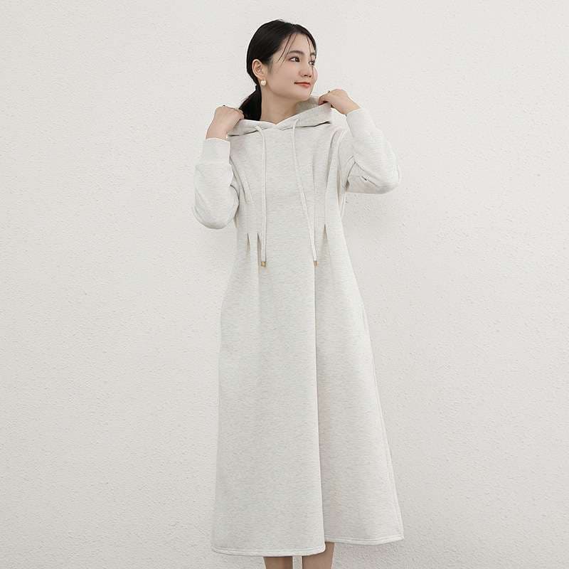 ロングワンピース 秋冬スリムフィットワンピース