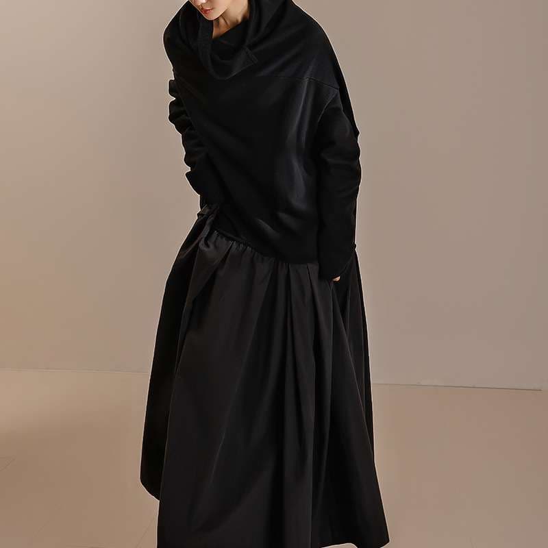 ロングワンピース ゆったりドルマンシルエットたっぷりワンピース