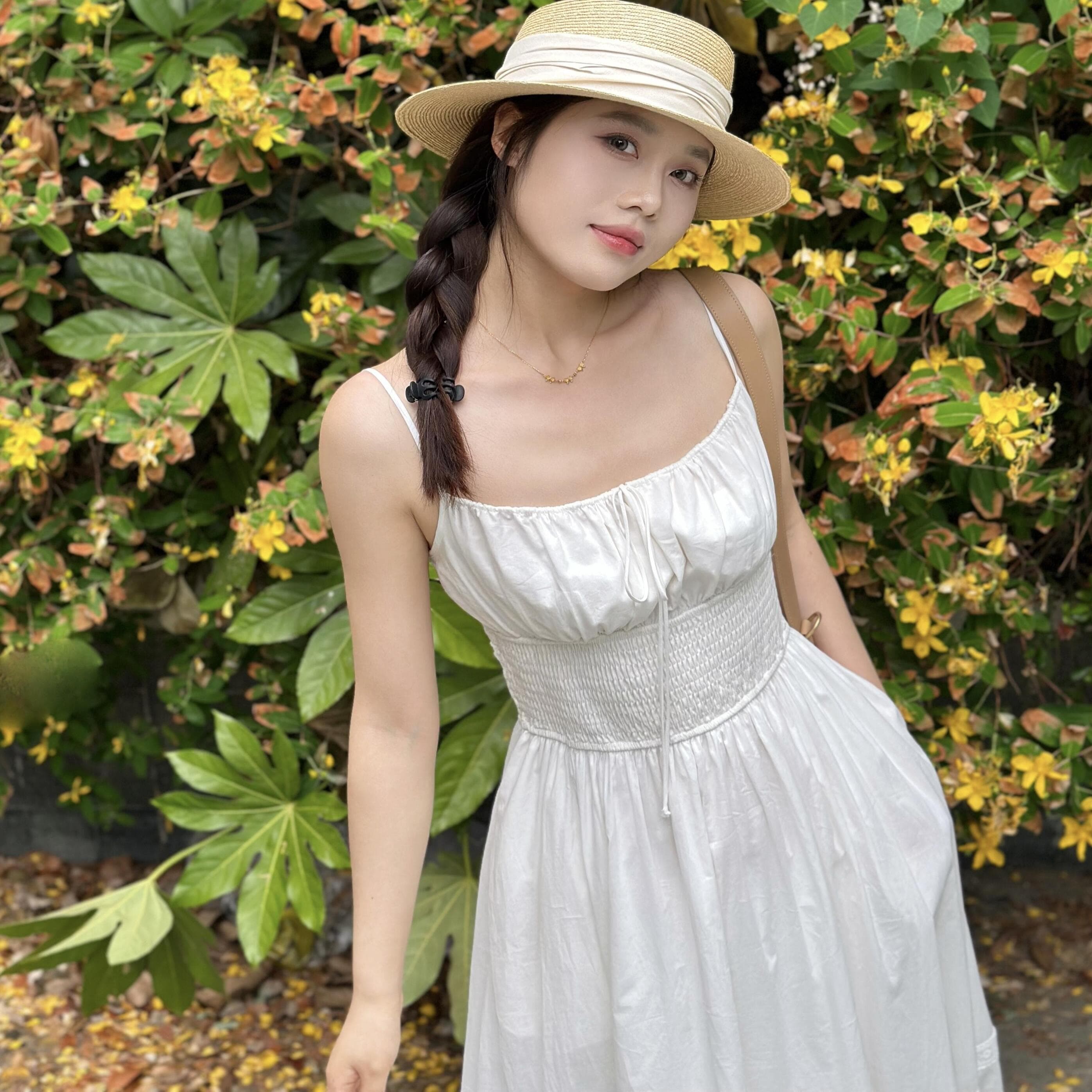 ロングワンピース レース 刺繍レース付きティアードワンピース