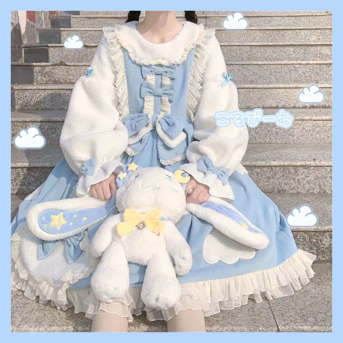 ロングワンピース ふんわり姫袖のロリータワンピース