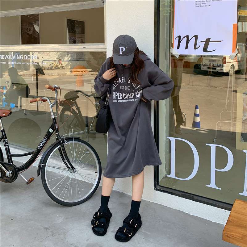 ロングワンピース ゆったりあったかラウンジワンピース