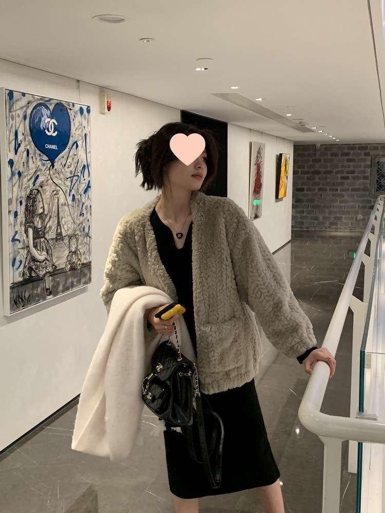 ロングワンピース ゆったりリラックス長袖ニット素材ワンピース