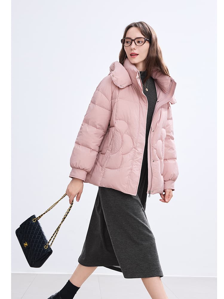 ロングワンピース タートルネック 上品プリーツ フレア タートルネック ワンピース