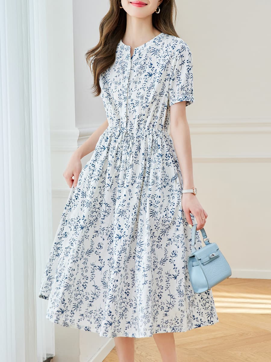 ロングワンピース レース 花模様レース仕立てロングワンピース