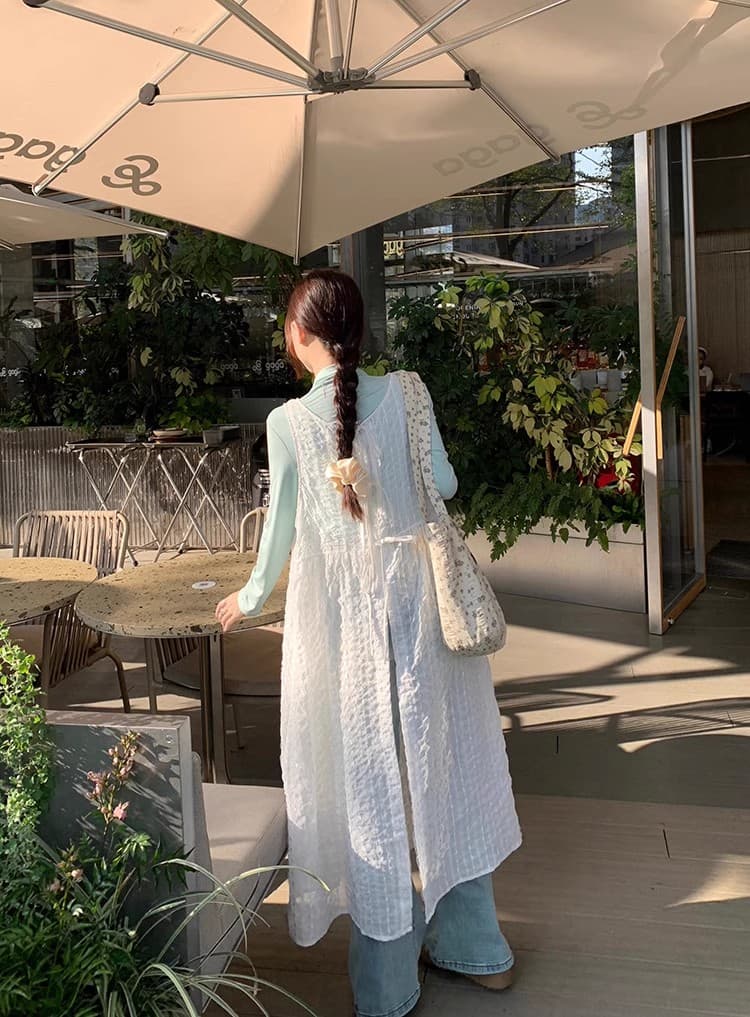 ロングワンピース レース ふんわりレイヤード重ねワンピース