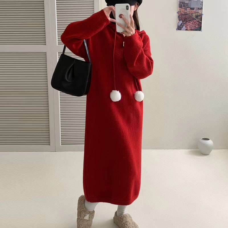 ロングワンピース 癒しの着心地 ふんわりロング丈ワンピース