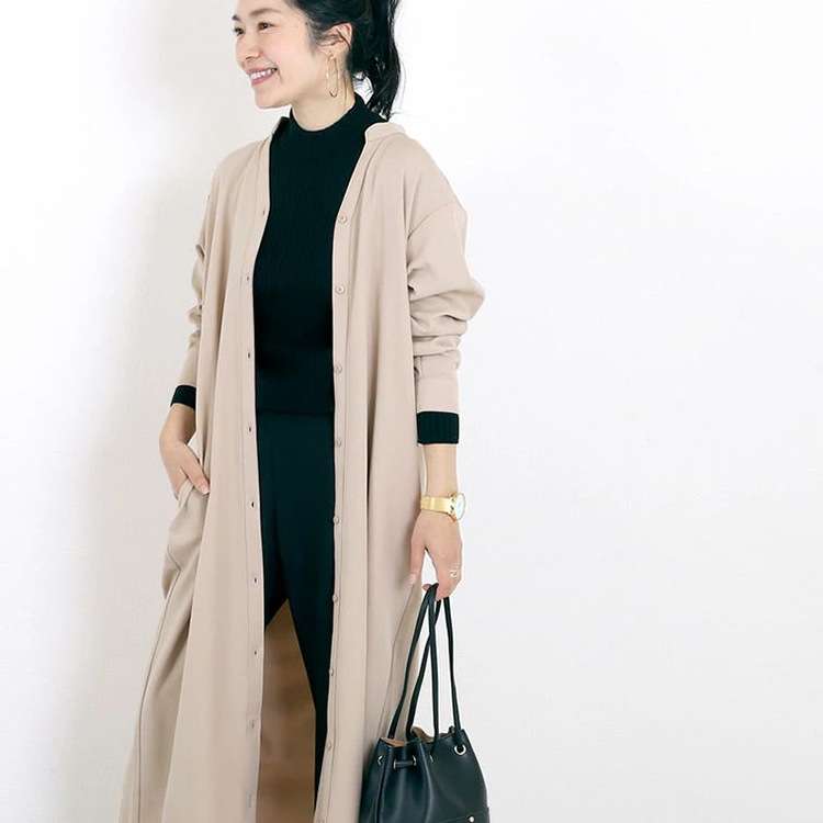 ロングワンピース ゆるシルエットロング羽織りカーディガン