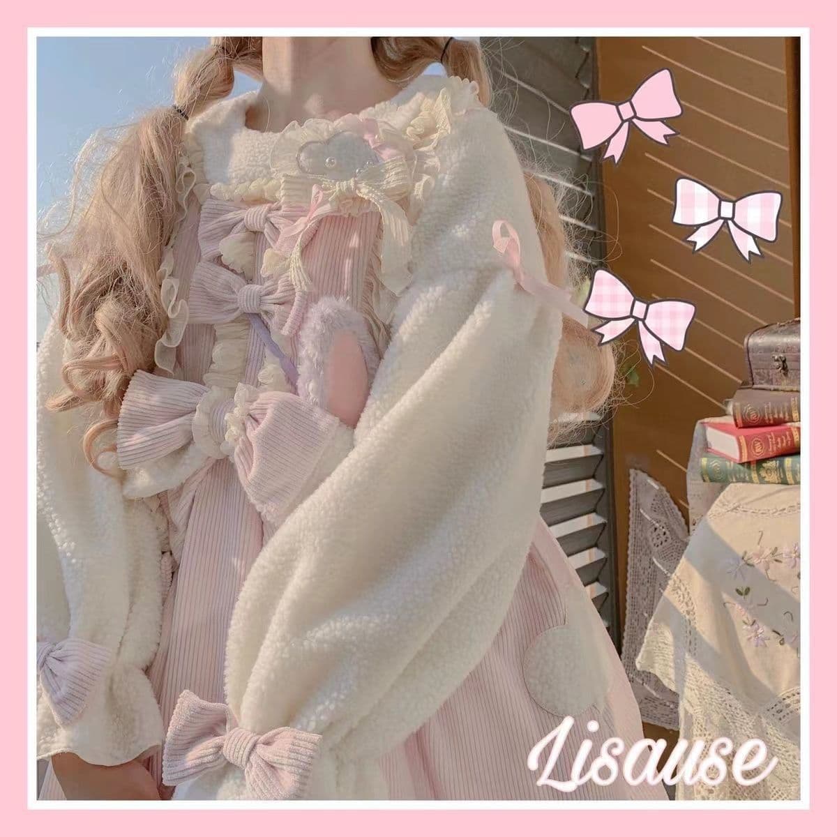 ロングワンピース ふんわり姫袖のロリータワンピース