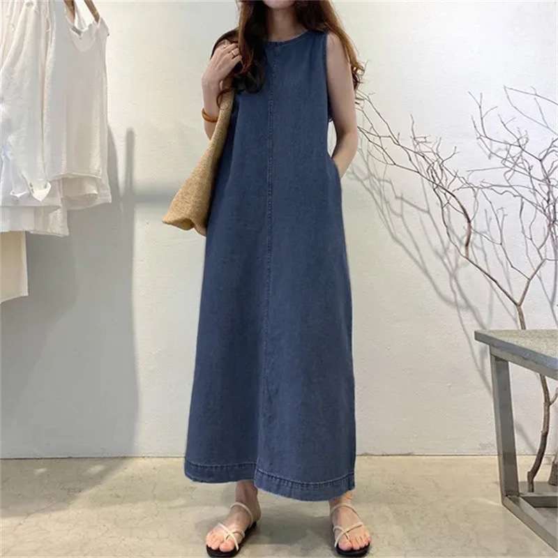 ロングワンピース ナチュラルシルエット ゆったりマキシ丈ワンピース