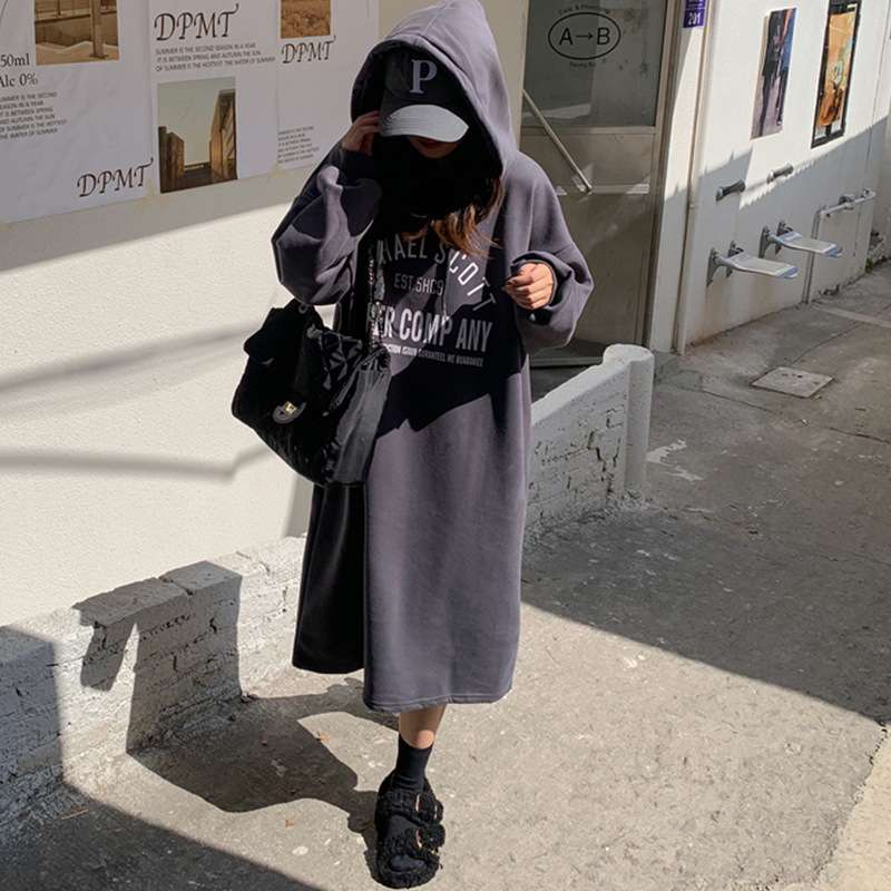 ロングワンピース ゆったりあったかラウンジワンピース
