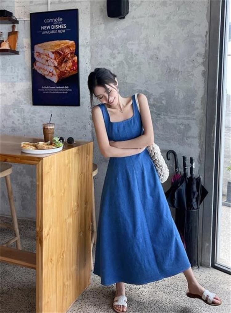 ロングワンピース 夏の大人上品ノースリーブ長袖丈一枚着