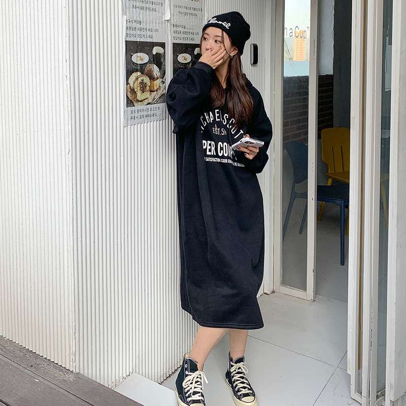 ロングワンピース ゆったりあったかラウンジワンピース