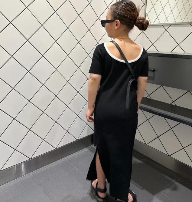 2025新作 親子服 キッズ カジュアル ロングワンピース 100-150