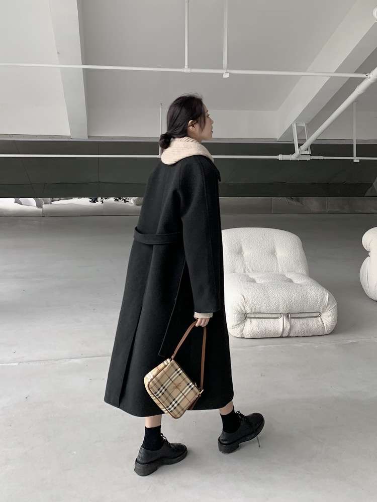 ロングワンピース ゆったりリブニット ロングワンピース