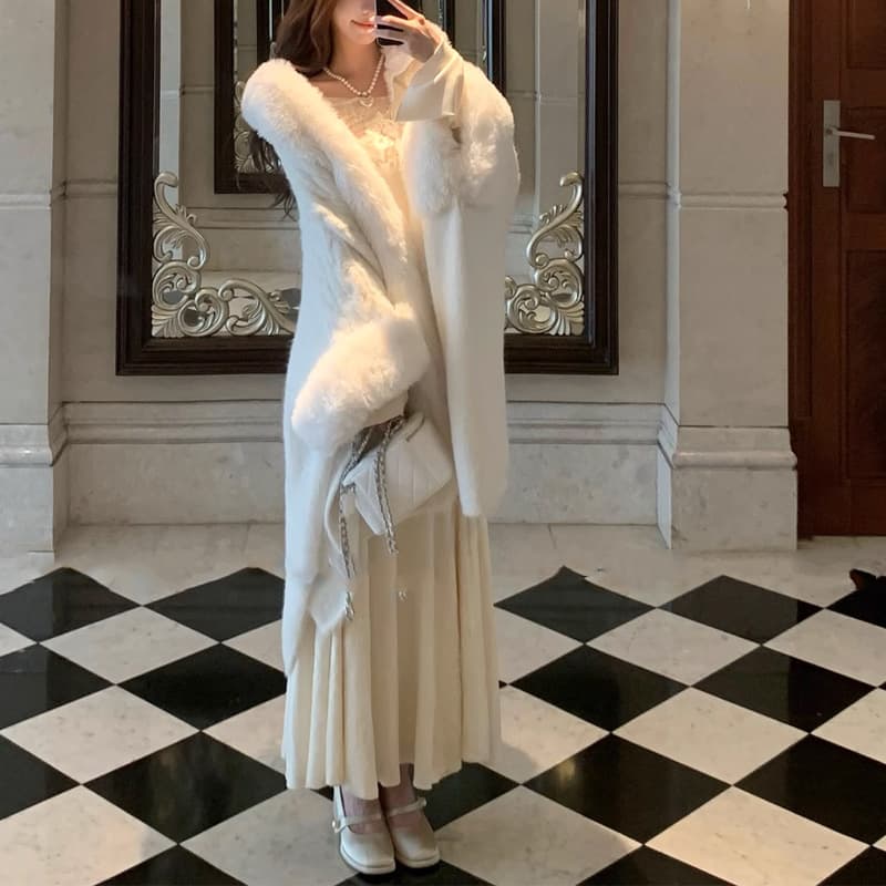 ロングワンピース オフショルレースマーメイドロングワンピース