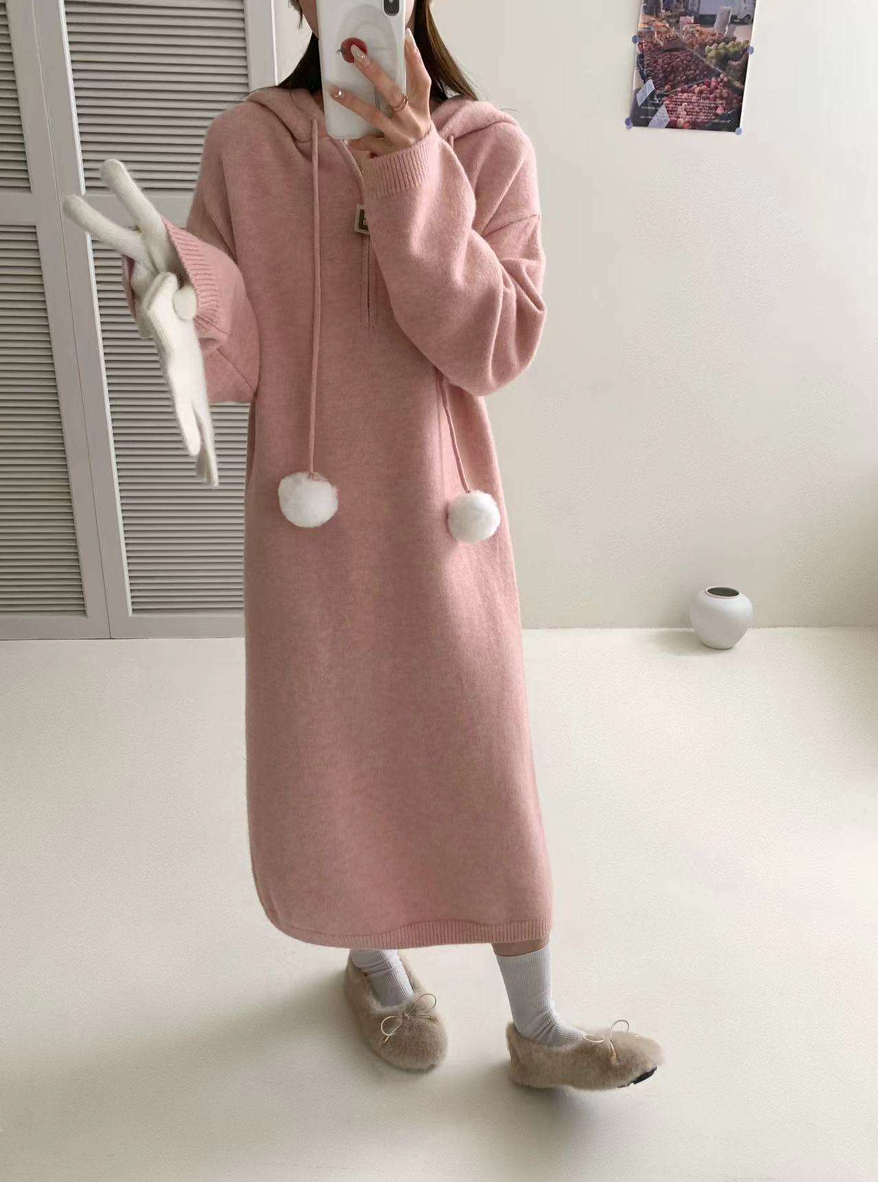ロングワンピース 癒しの着心地 ふんわりロング丈ワンピース