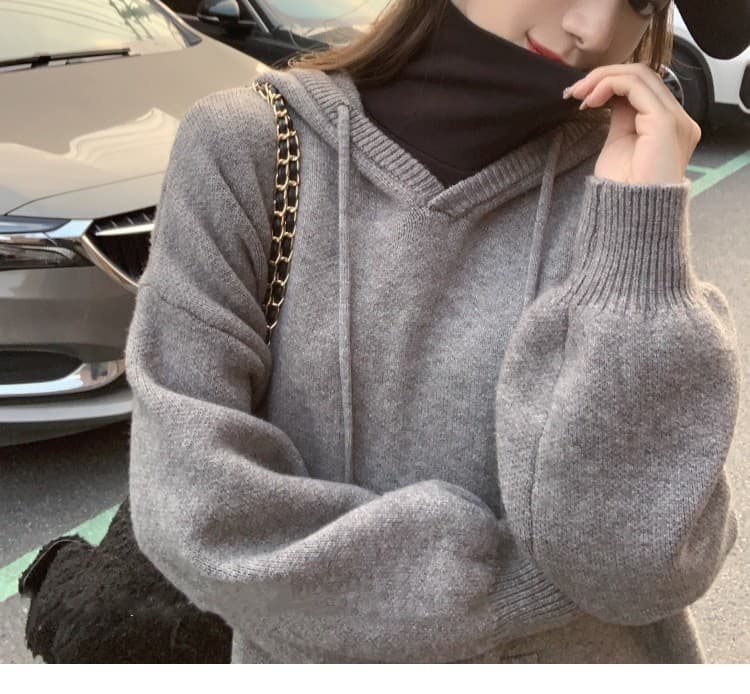 ロングワンピース あったかスウェットフードロング