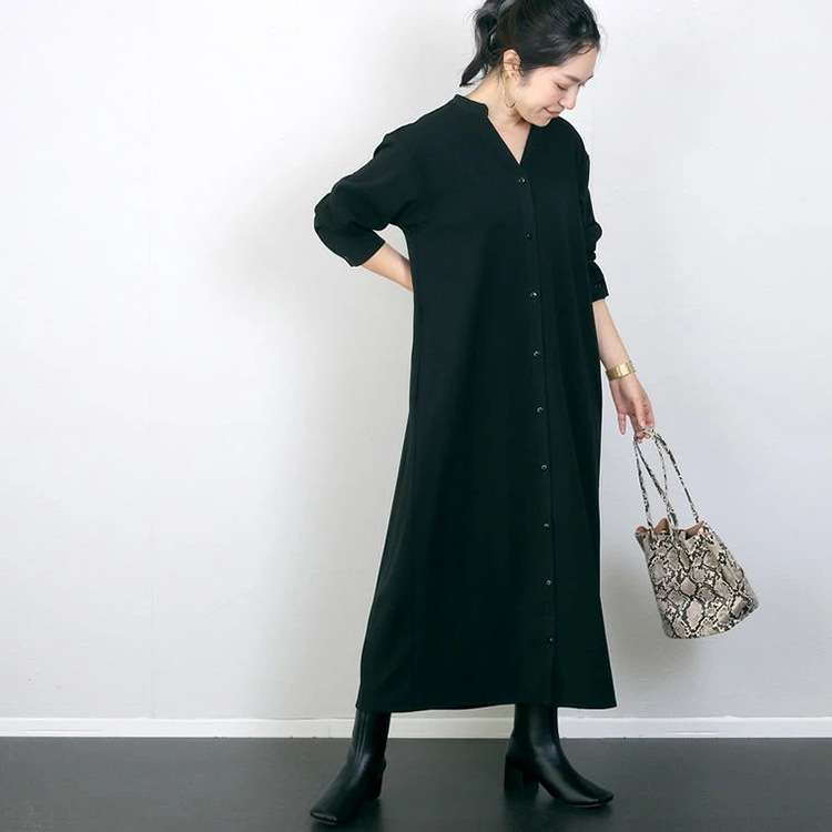 ロングワンピース ゆるシルエットロング羽織りカーディガン