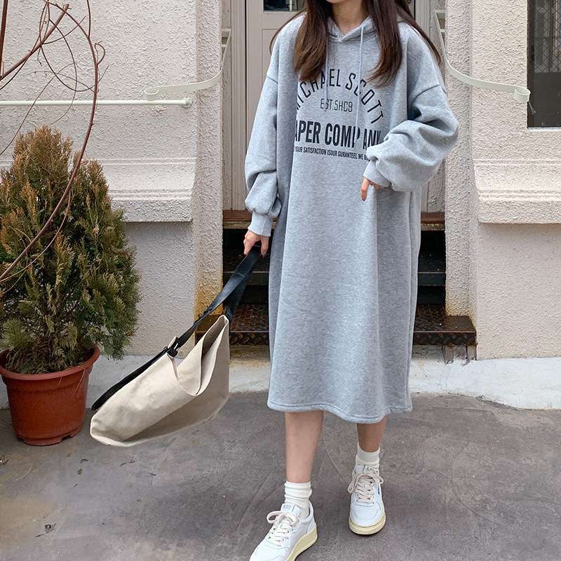 ロングワンピース ゆったりあったかラウンジワンピース