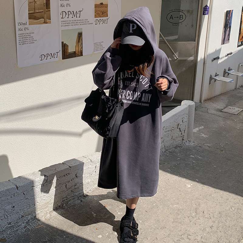 ロングワンピース ゆったりあったかラウンジワンピース