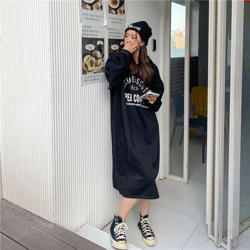 ロングワンピース ゆったりあったかラウンジワンピース