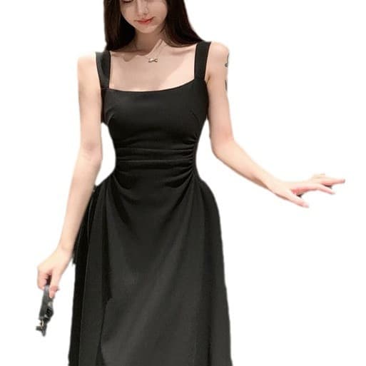 上品ノースリーブロングワンピース レディース服 サイズ豊富 2色展開