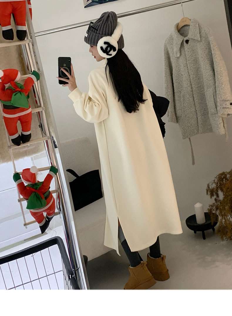 ロングワンピース ゆったりスウェットワンピース