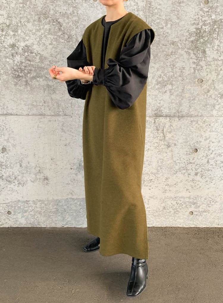 新作レディース ノースリーブ ロングワンピース ベスト