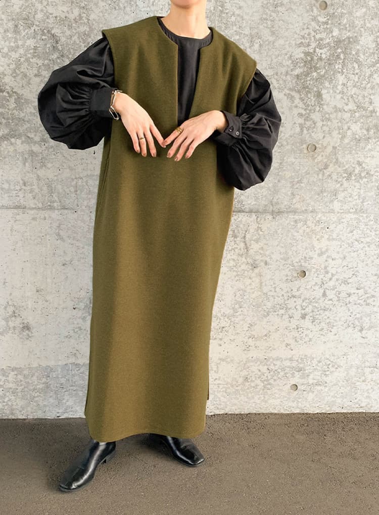 新作レディース ノースリーブ ロングワンピース ベスト