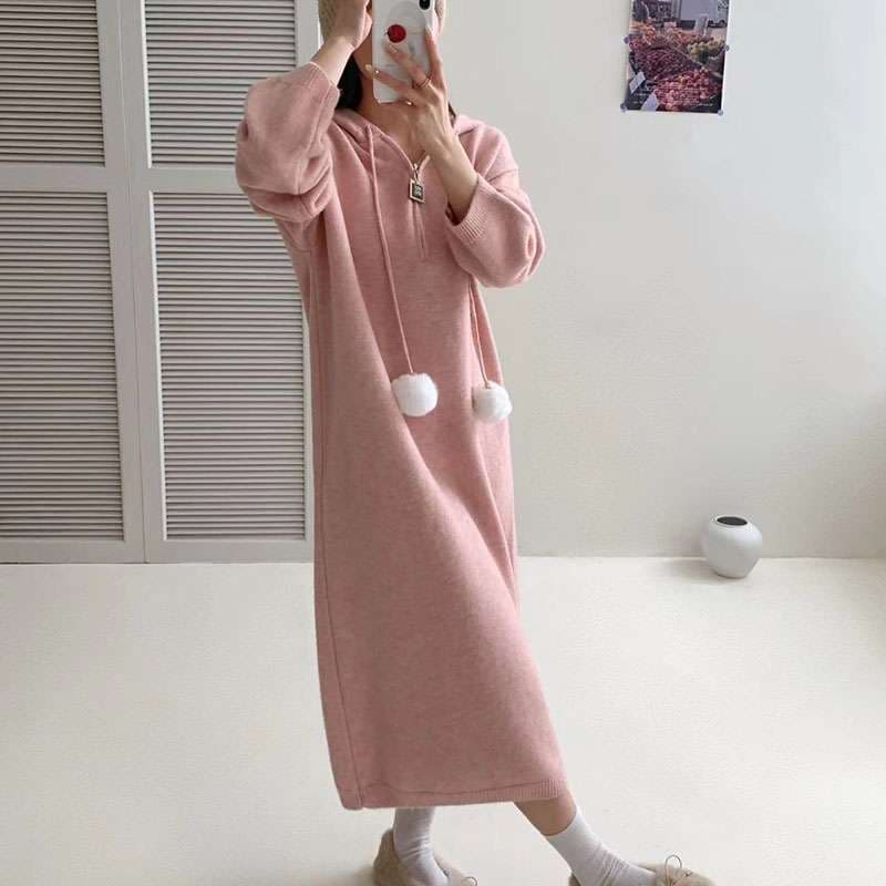 ロングワンピース 癒しの着心地 ふんわりロング丈ワンピース